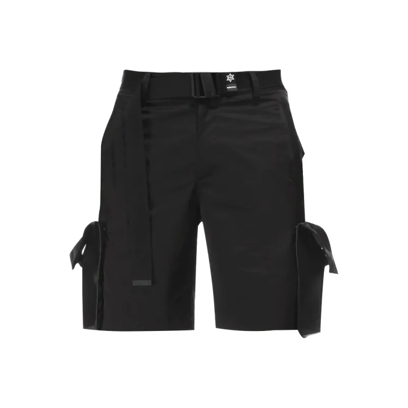 NORVINCY Western Outdoor Parachute Pants Trendy Badge Casual Pants Unisex-0