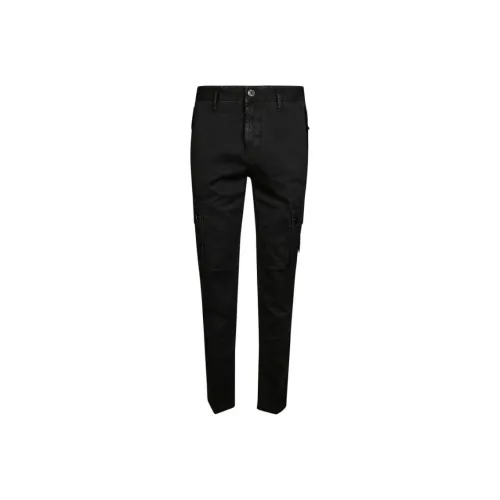 STONE ISLAND Logo Patch Straight Leg Pants