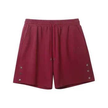 Muscle Dog Casual Shorts Men Maroon