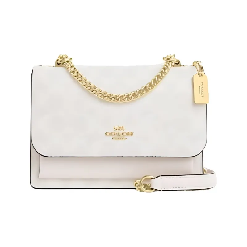 COACH Klare Artificial Leather Shoulder Bag Mini Women's White-0