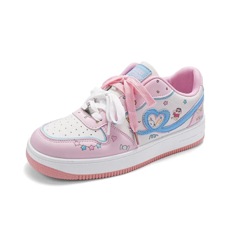 Crayon Shinchan Anti Slip Wear Resistant Low Top Skateboard Shoes Unisex-3