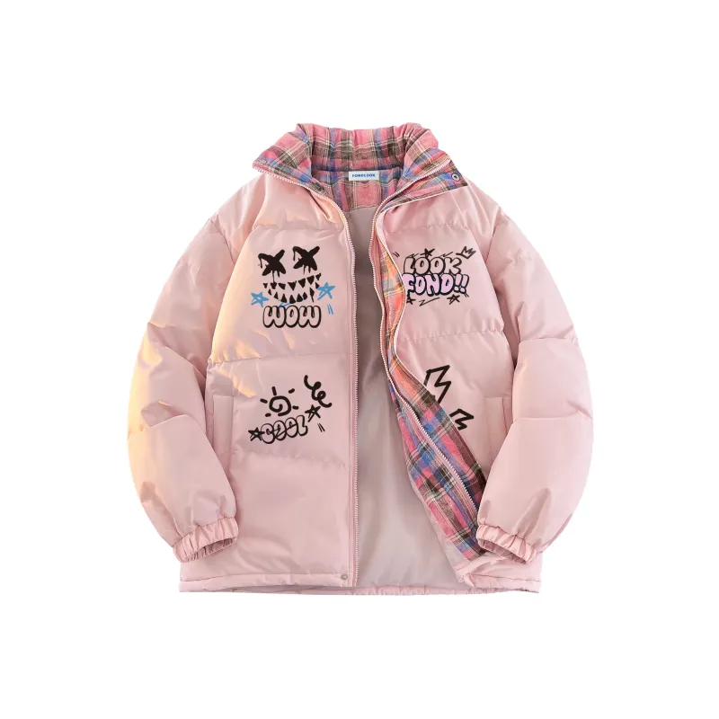 FONDLOOK Puffer Jackets Unisex-12