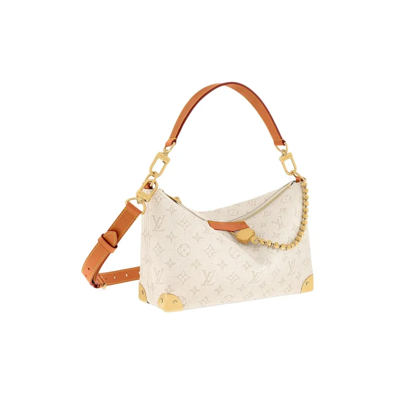 LOUIS VUITTON Monogram Heritage Coated Canvas Shoulder Bag, Crossbody Bag, Handbag Men's Ecru-1
