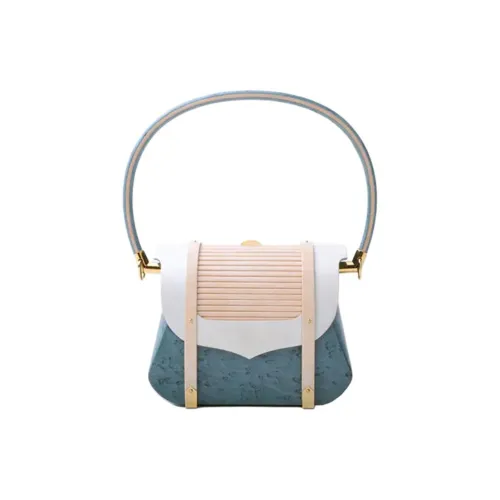 DUANMULIANGJIN Teak Princess Bag, One Shoulder Handbag Mini Women's Bamboo Green