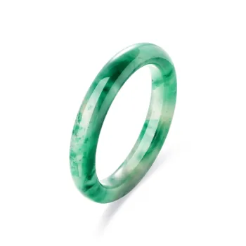 JINLIUFUJIXIANG Natural African Emerald Jade Bangles Unisex