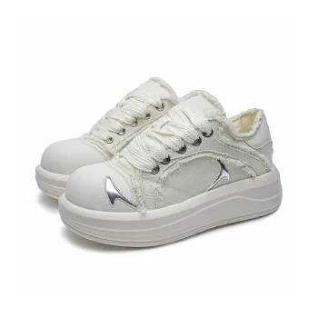 Hip Speed Casual Shoes Unisex Low Top Black, White