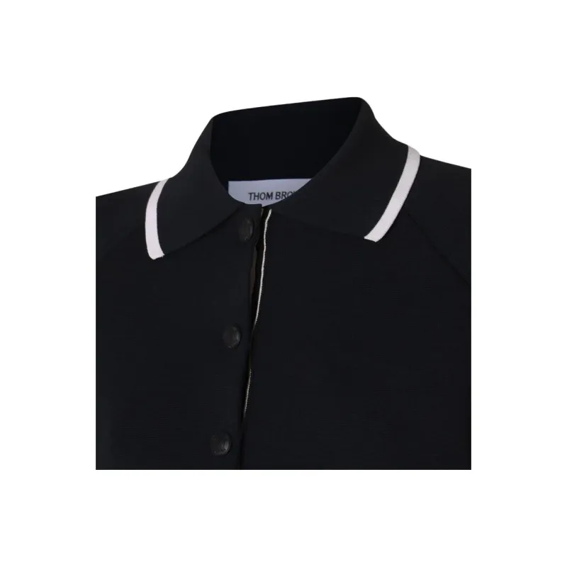 THOM BROWNE 4 Bar Striped Cropped Jacket-3