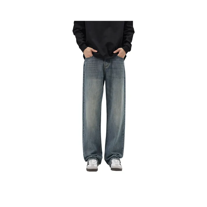 FALIAMS Jeans Men Vintage Blue-0