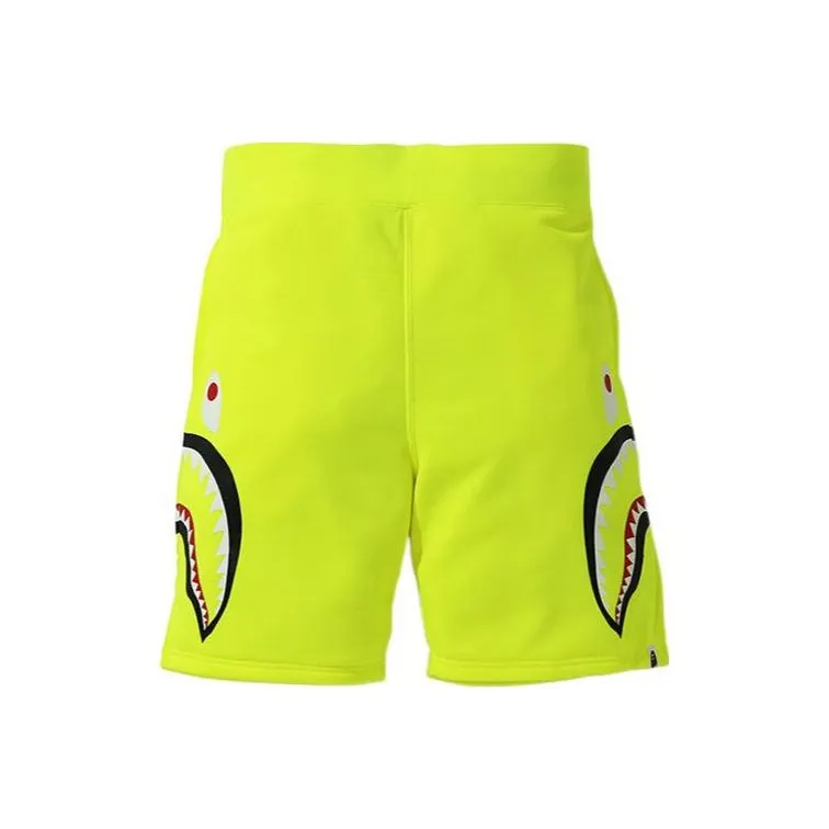 Bape A BATHING APE Neon Shark Sweat Shorts-2
