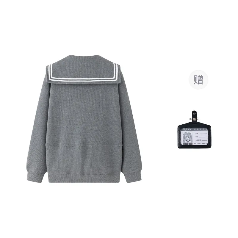 Tokyo Season Sweatshirt Spring Fall Women's Gray-1