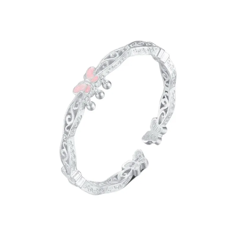 YINI 999 Fine Silver Bangles Women's-0