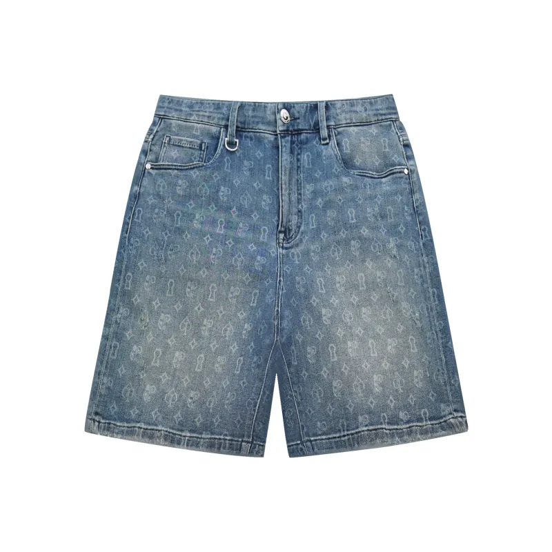 PP.GOLDEN Denim Shorts Men's Blue-0