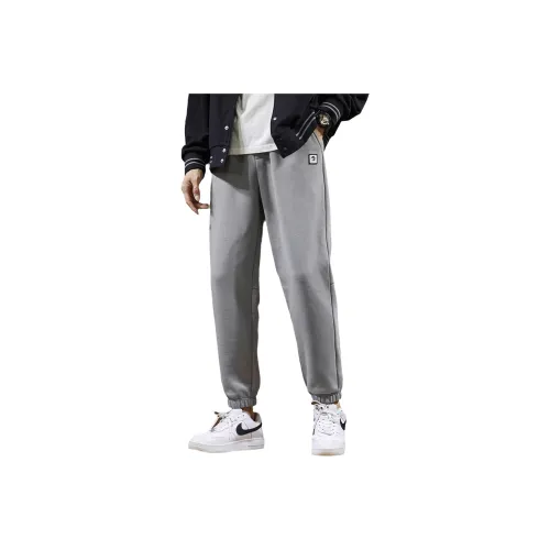 Tonlion Casual Pants Men's Light Cyan Gray