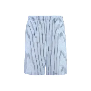 Givenchy Allover Logo Striped Shorts
