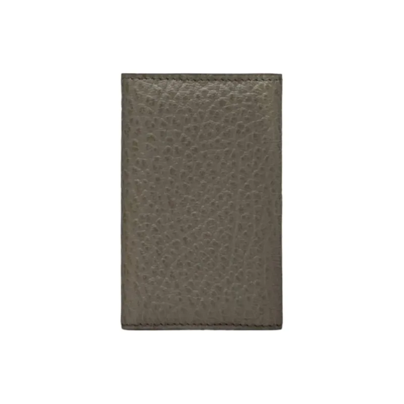 Maison Margiela Grain Calfskin Key Pouch Women's Dark Gray-1