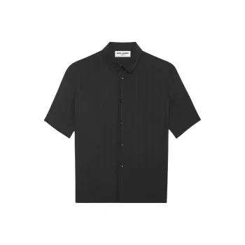 SAINT LAURENT Buttoned Short Sleeved Shirt