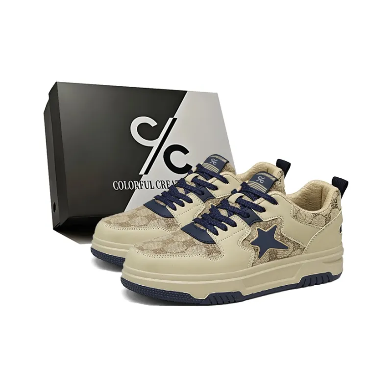 Colorful Creations Slip Resistant, Abrasion Resistant, Breathable, Height Increasing Low Top Skateboard Shoes Men's Box-7