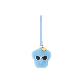 VERSACE Medusa Sheepskin Bag Charm Bag Merch Women's Blue