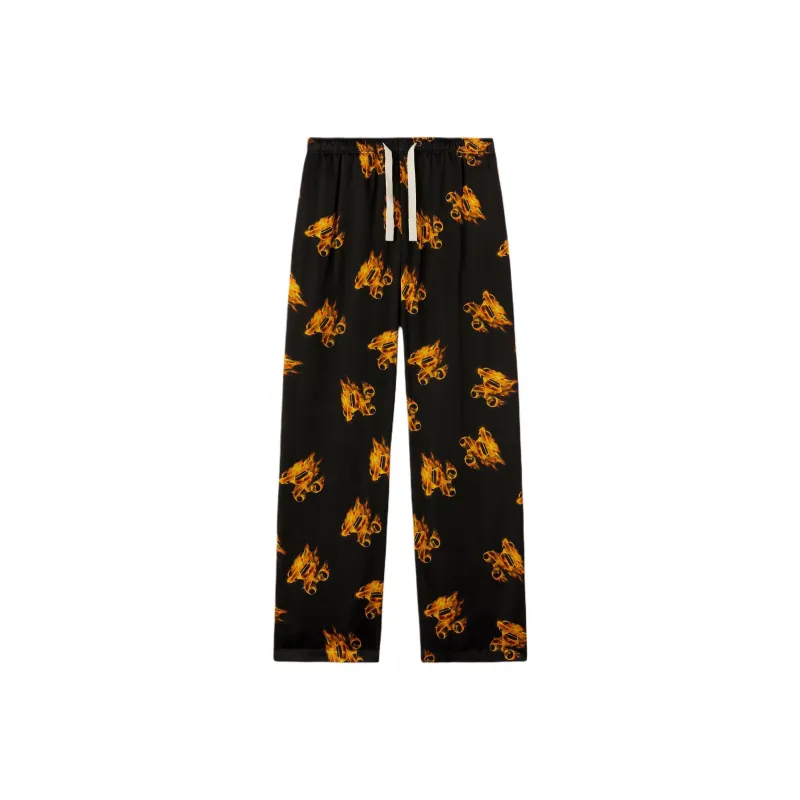 PALM ANGELS Burning Monogram Loose Pants-0