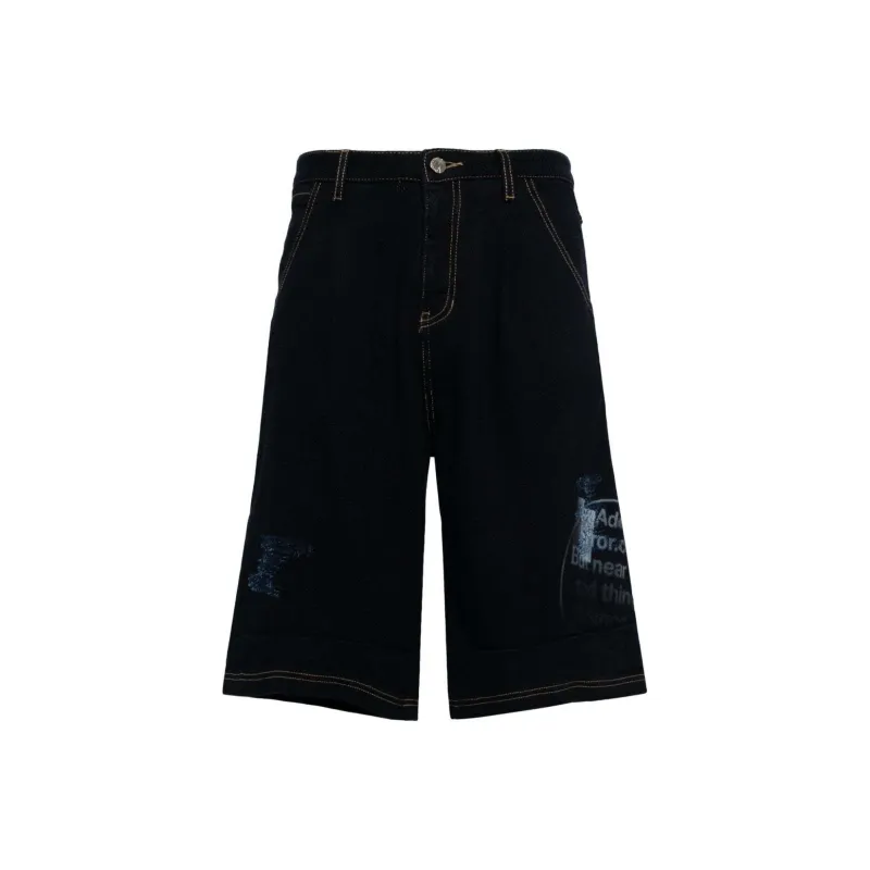 ADER ERROR Denim Shorts Men's Midnight Blue-0