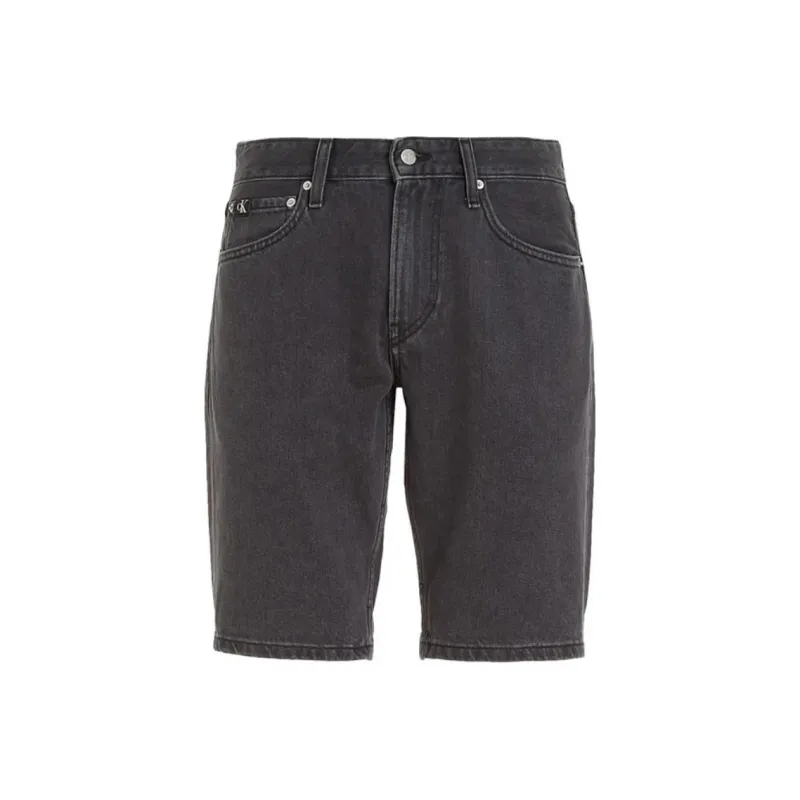 Calvin Klein Logo patch Denim Shorts-0