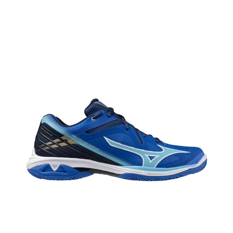 Mizuno WAVE CLAW 3 Anti Slip Wear Resistant Low Top Badminton Shoes Unisex Blue-1
