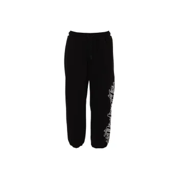 BUTNOT STREET COUTURE Pantatuta Con Stampa Gotica But Not Casual Pants Men's Black