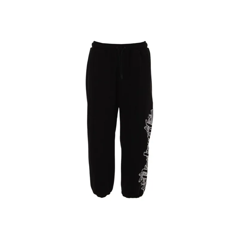 BUTNOT STREET COUTURE Pantatuta Con Stampa Gotica But Not Casual Pants Men's Black-0