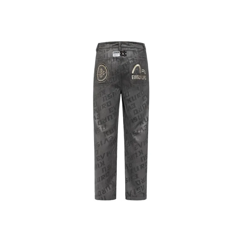 EVISU Casual Pants Men Charcoal Gray-0