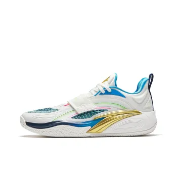 Anta KAI 1 Anti Slip Wear Resistant Low Top Basketball Shoes Men's White Blue