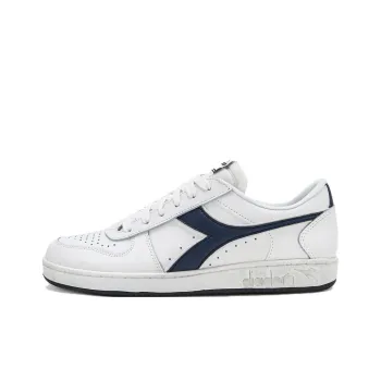 Diadora Magic Basket Anti Slip Wear Resistant Low Top Skateboard Shoes Unisex White