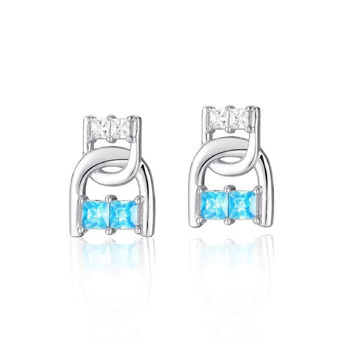 OGDAID S925 Silver Stud Earrings Women's-3