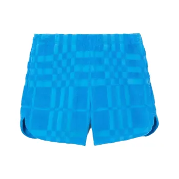 Burberry Towelling Check Above Knee Shorts