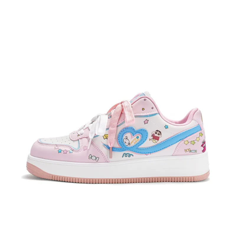 Crayon Shinchan Anti Slip Wear Resistant Low Top Skateboard Shoes Unisex-1