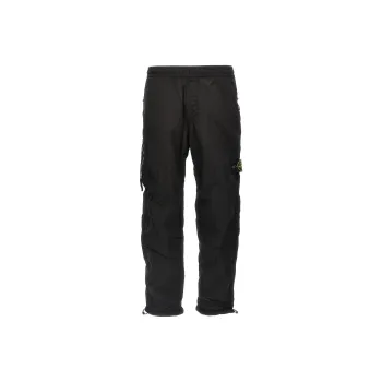 STONE ISLAND Logo Patch Elastic Waist Trousers