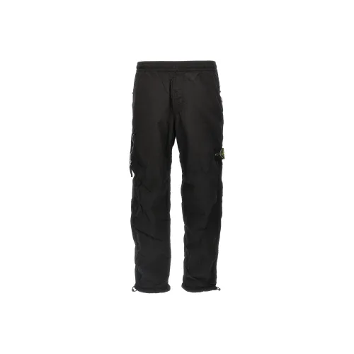 STONE ISLAND Logo Patch Elastic Waist Trousers