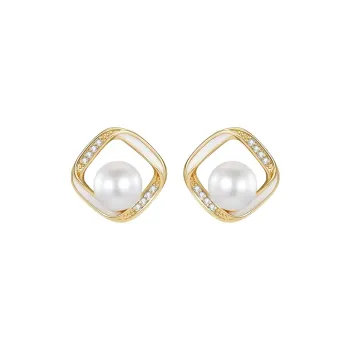 KRNE 925 Sterling Silver Needle Stud Earrings Unisex