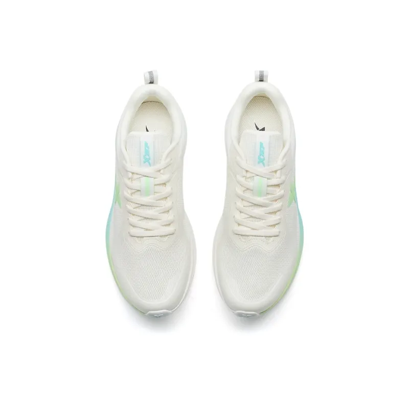 XTEP Feather Anti Slip Wear Resistant Low Top Casual Training Running Shoes Men's Sail White Ice Blue-3