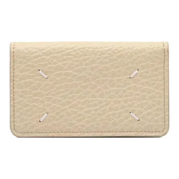 Maison Margiela Calfskin Wallet Women's Sandy Beige