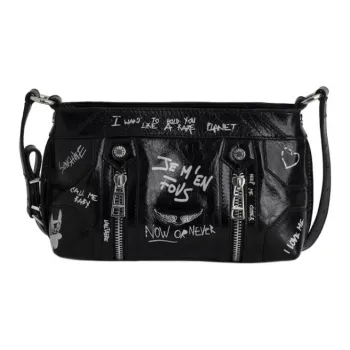 Zadig & Voltaire Cow Leather Crossbody Bag, Shoulder Bag Mini Women's Black