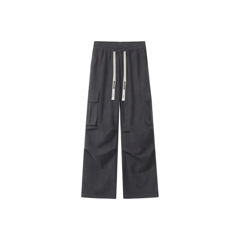 WKOOG Casual Pants Unisex Black-5