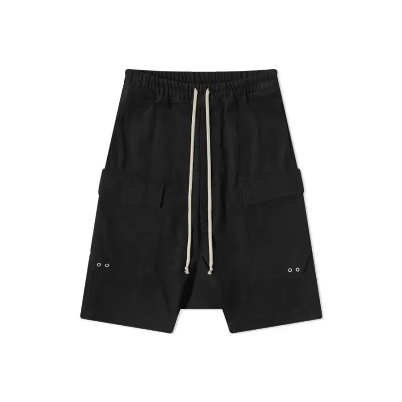 RICK OWENS Drop-crotch Cargo Shorts-0