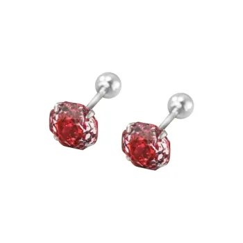 AAJF S999 Fine Silver Stud Earrings Women's