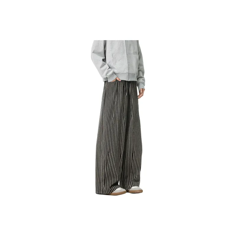 NEVER RULE Casual Pants Unisex Gray-5