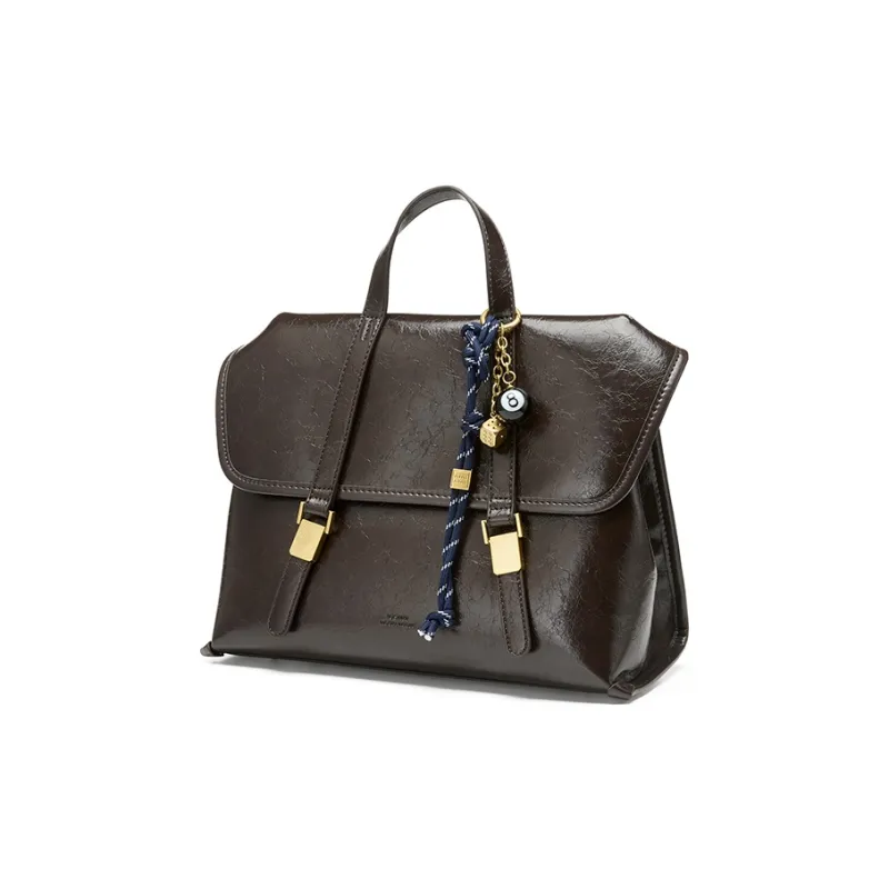 JOSINY Synthetic Leather Backpack Women's Coffee/Brick Red-1