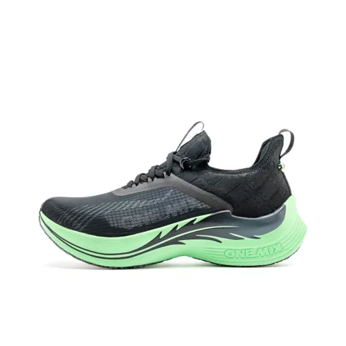 ONEMIX Light Nails Running Shoes Unisex Neon Black