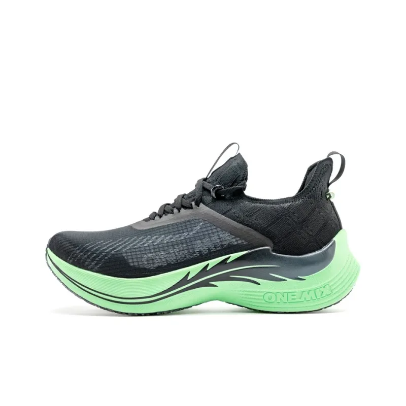 ONEMIX Light Nails Running Shoes Unisex Neon Black-0