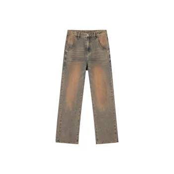 SUPEREALLY Jeans Unisex Red Copper Blue