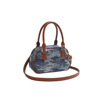 Homeboisportclub Denim Handbag Regular Women's Silver/Brown