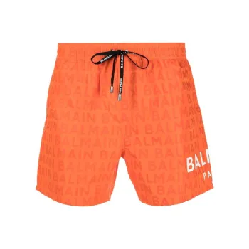 BALMAIN Casual Shorts Men Orange